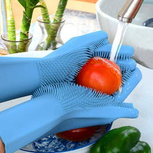 Load image into Gallery viewer, Magic Silicone Scrubbing Gloves