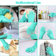 Load image into Gallery viewer, Magic Silicone Scrubbing Gloves