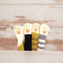 Load image into Gallery viewer, Cat Paw Chair Socks (4 Pack)