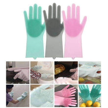 Load image into Gallery viewer, Magic Silicone Scrubbing Gloves