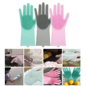 Magic Silicone Scrubbing Gloves