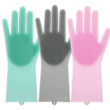 Load image into Gallery viewer, Magic Silicone Scrubbing Gloves